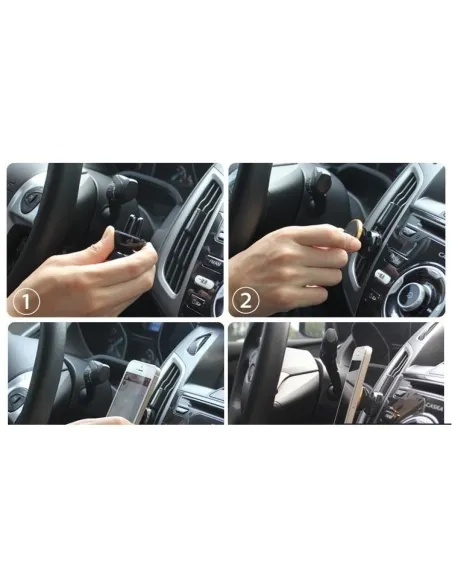 Suport agnetic auto pentru telefon 360, argiuntiu red-mag.ro