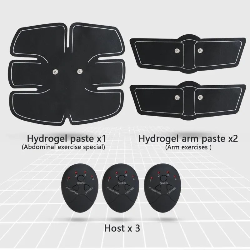 Aparat fitness cu electrostimulare pentru abdomen, brate, talie