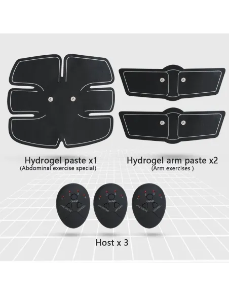 Aparat fitness cu electrostimulare pentru abdomen, brate, talie