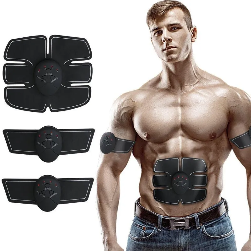 Aparat fitness cu electrostimulare pentru abdomen, brate, talie