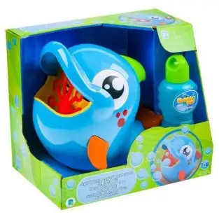 Masina cu baloane de sapun Delfin Bubble Fun red-mag.ro