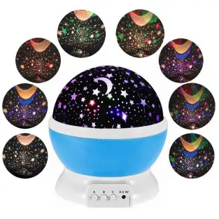 Proiector rotativ cu stele si luna - cu functie de rotatie la 2