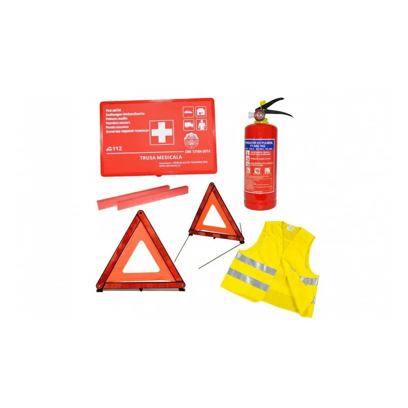 Kit siguranta auto certirficat RAR - trusa medicala, 2
