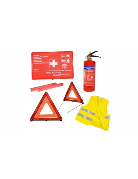 Kit siguranta auto certirficat RAR - trusa medicala, 2