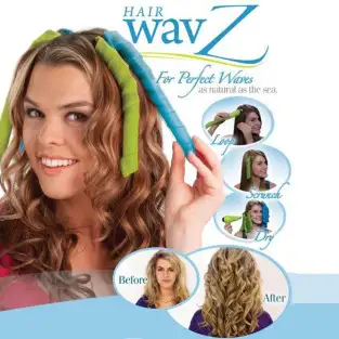 Set de 16 bigudiuri flexibile Hair Wavz, spiralate pentru bucle 2