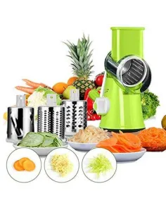Razatoare manuala pentru legume Tabletop Drum Grater, 3 lame 2