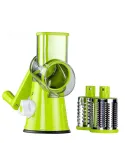 Razatoare manuala pentru legume Tabletop Drum Grater, 3 lame