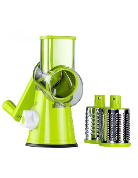 Razatoare manuala pentru legume Tabletop Drum Grater, 3 lame