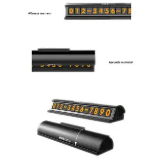Placuta numar telefon parcare, pentru parbriz red-mag.ro 2