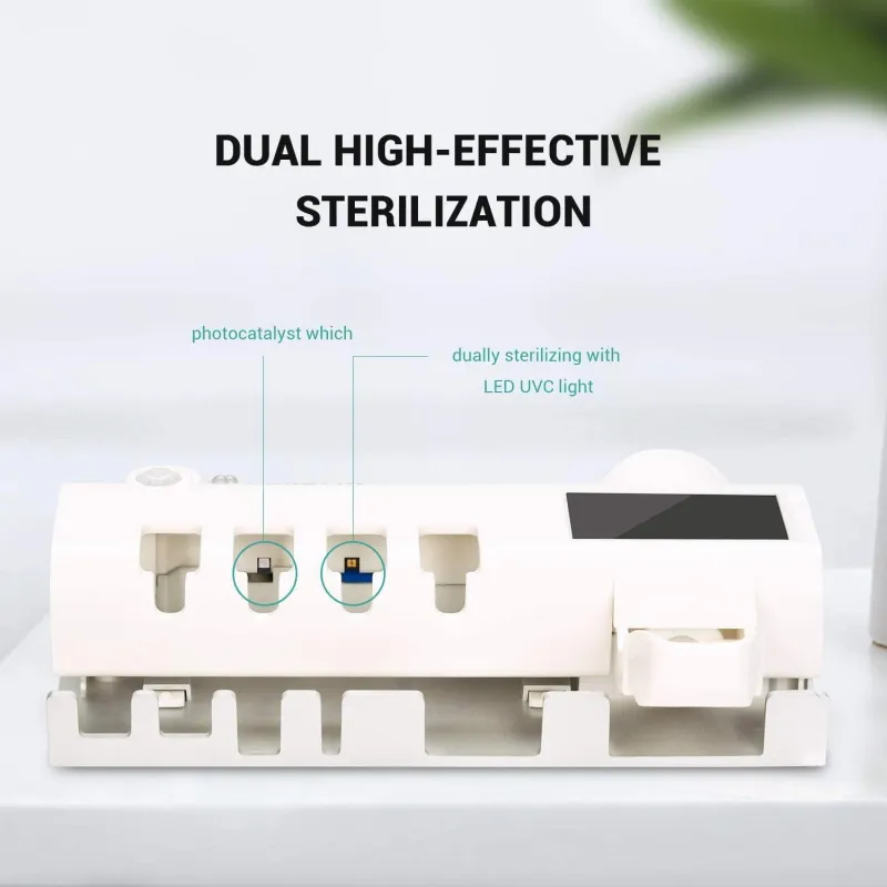 Dozator pentru pasta de dinti cu alimentare solara si