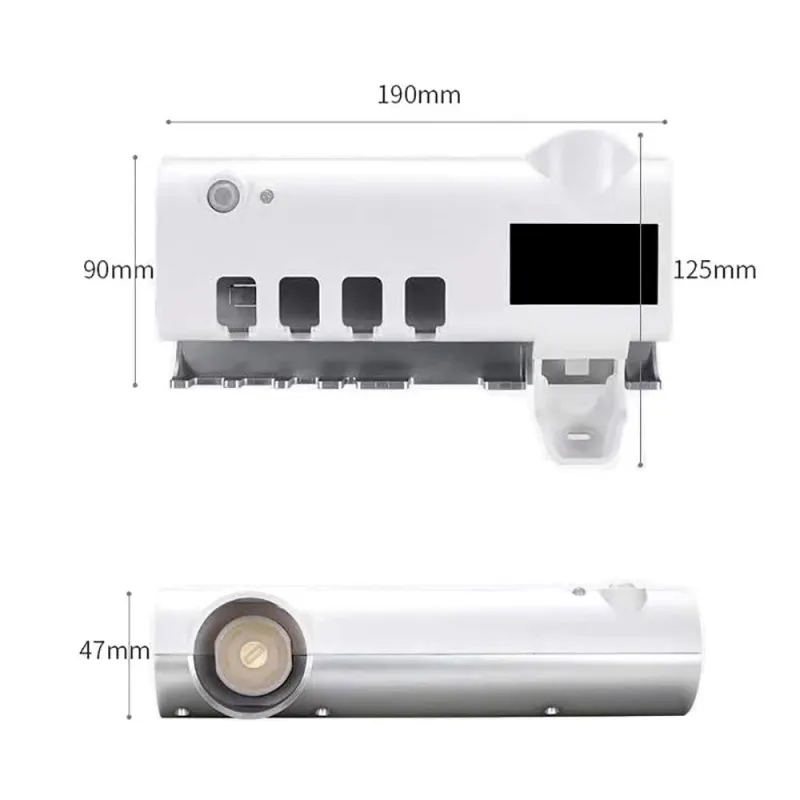 Dozator pentru pasta de dinti cu alimentare solara si