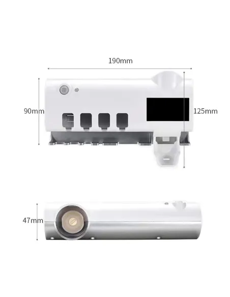 Dozator pentru pasta de dinti cu alimentare solara si