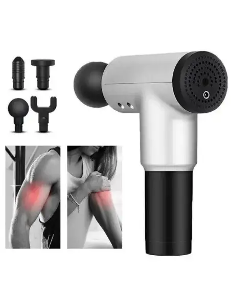 Aparat de masaj cu acumulator, 4 capete interschimbabile