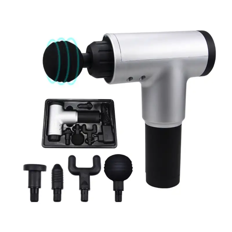 Aparat de masaj cu acumulator, 4 capete interschimbabile