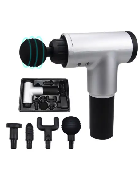 Aparat de masaj cu acumulator, 4 capete interschimbabile