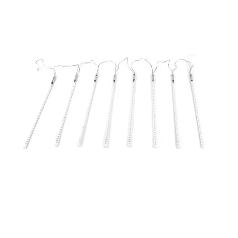 Instalatie tub luminos tip meteorit, 50 cm, 8 tuburi, albastru