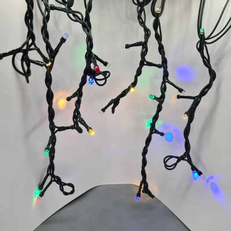 Instalatie exterior 5m turturi/franjuri 120 led, multicolor