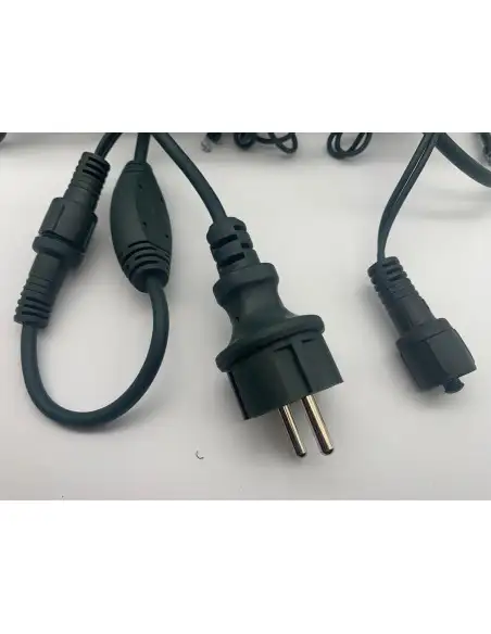 Instalatie exterior 5,5m franjuri ingali,120 led-uri