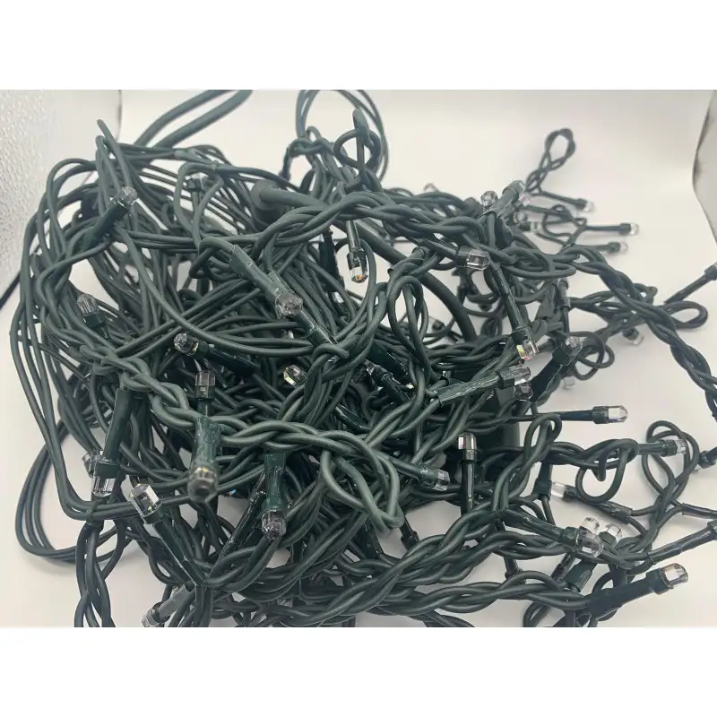 Instalatie exterior 5,5m franjuri ingali,120 led-uri