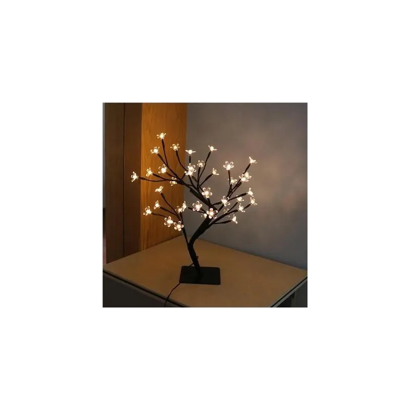 Lampa birou 36 LED Cherry, Blossom Bonsai, lumina calda