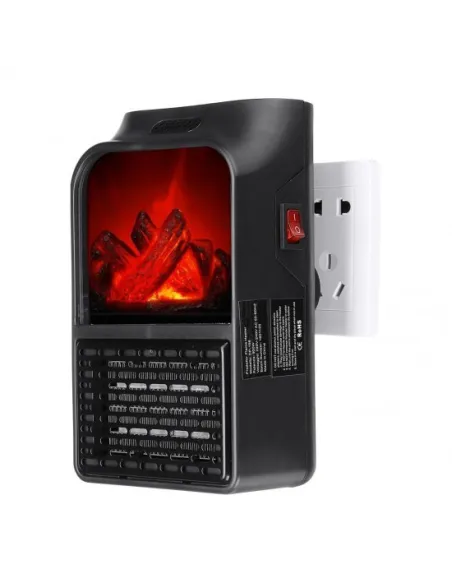 Aeroterma portabila Flame Heater Semineu, 500 W, 2 niveluri