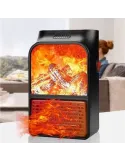 Aeroterma portabila Flame Heater Semineu, 500 W, 2 niveluri