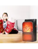 Aeroterma portabila Flame Heater Semineu, 500 W, 2 niveluri