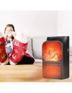 Aeroterma portabila Flame Heater Semineu, 500 W, 2 niveluri 2