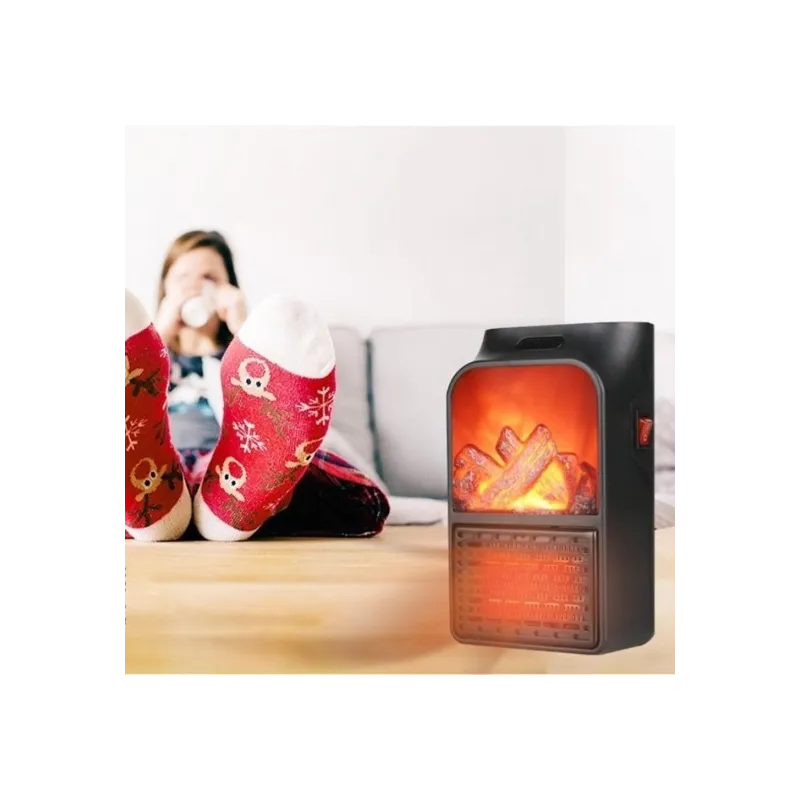 Aeroterma portabila Flame Heater Semineu, 500 W, 2 niveluri