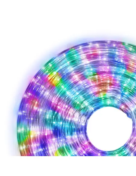 Instalatie tip furtun luminos cu led, 10m, diverse culori