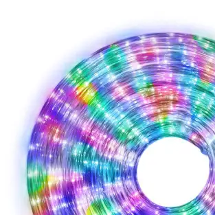 Instalatie tip furtun luminos cu led, 10m, diverse culori