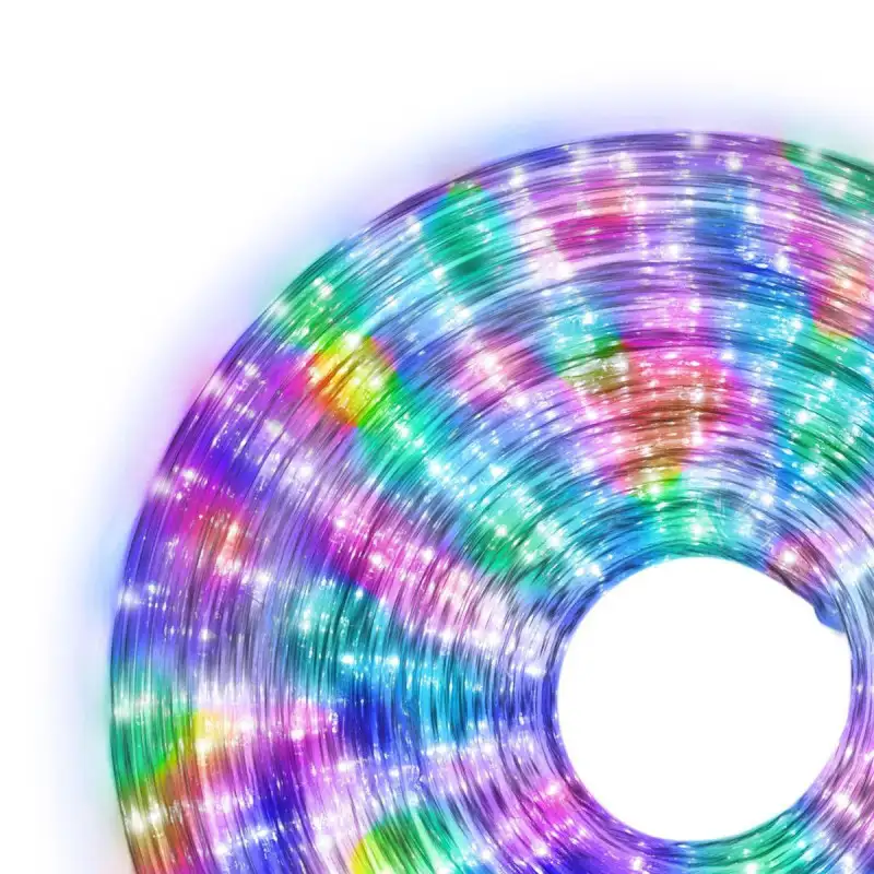 Instalatie tip furtun luminos cu led, 10m, diverse culori