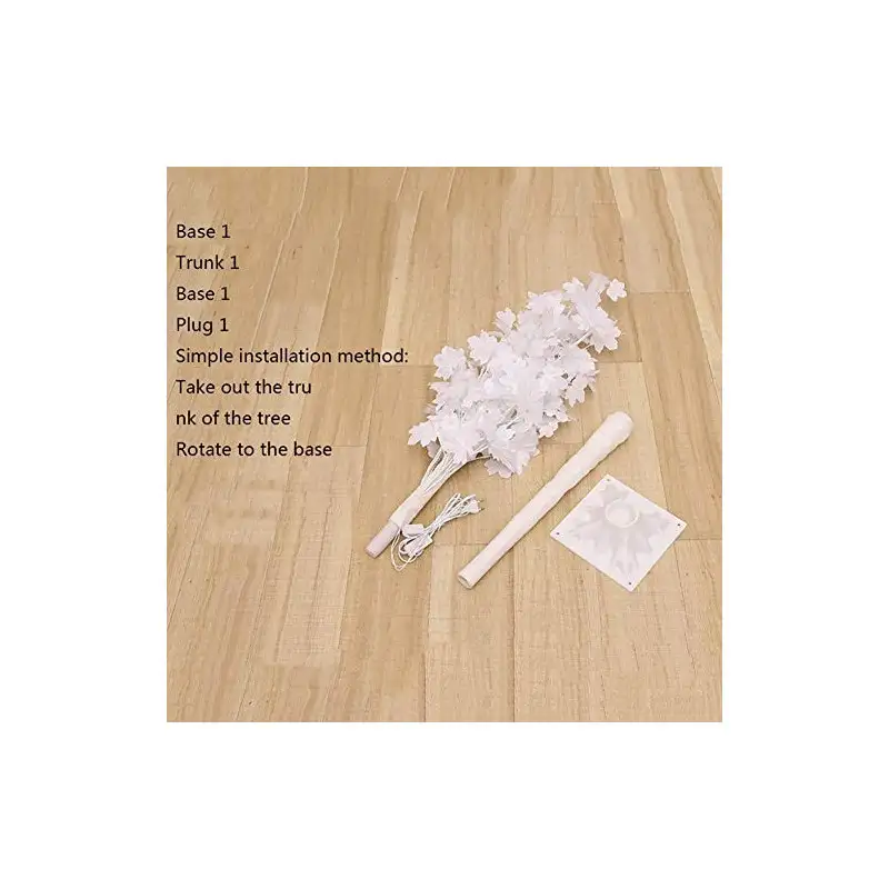 Copac decorativ sarbatori, Alb, iluminat 160 LED, 180 cm