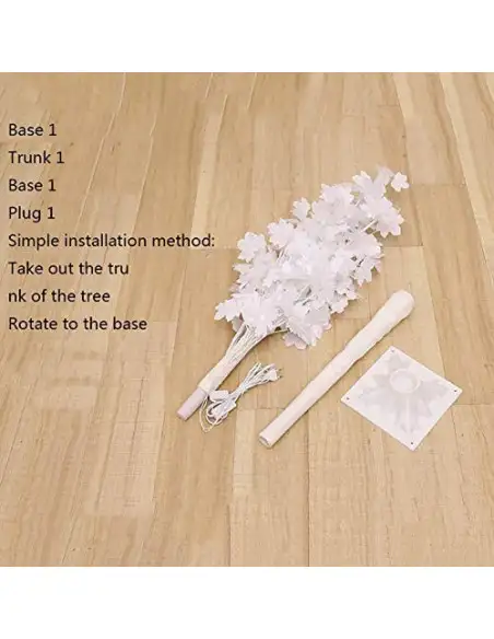 Copac decorativ sarbatori, Alb, iluminat 160 LED, 180 cm