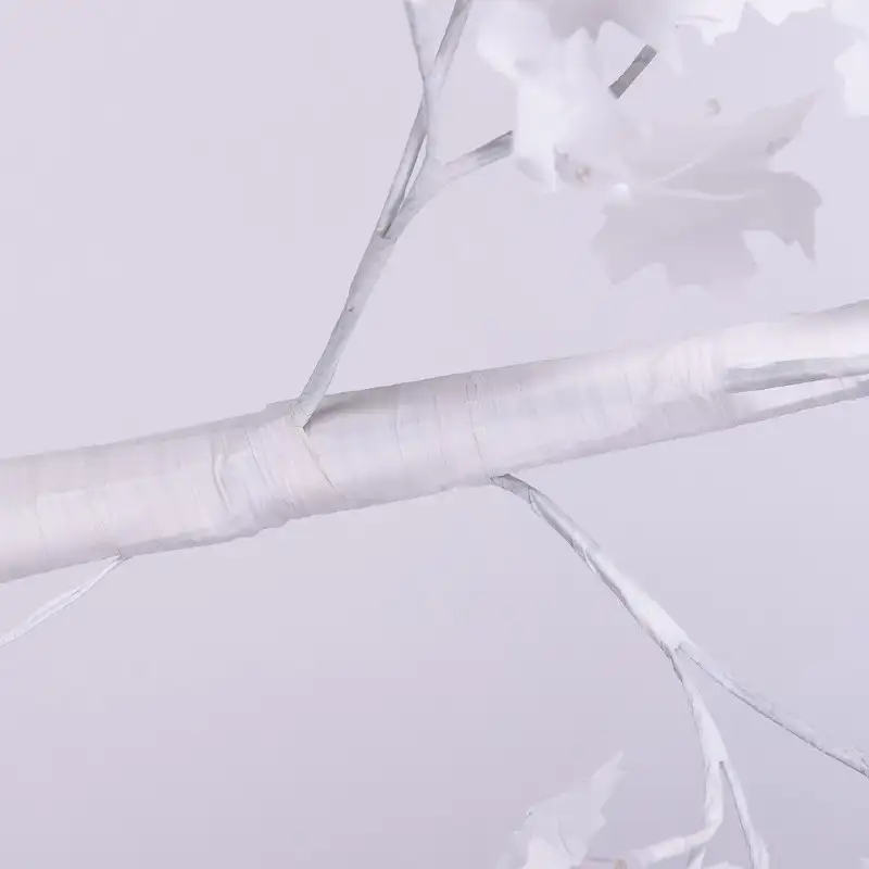 Copac decorativ sarbatori, Alb, iluminat 160 LED, 180 cm