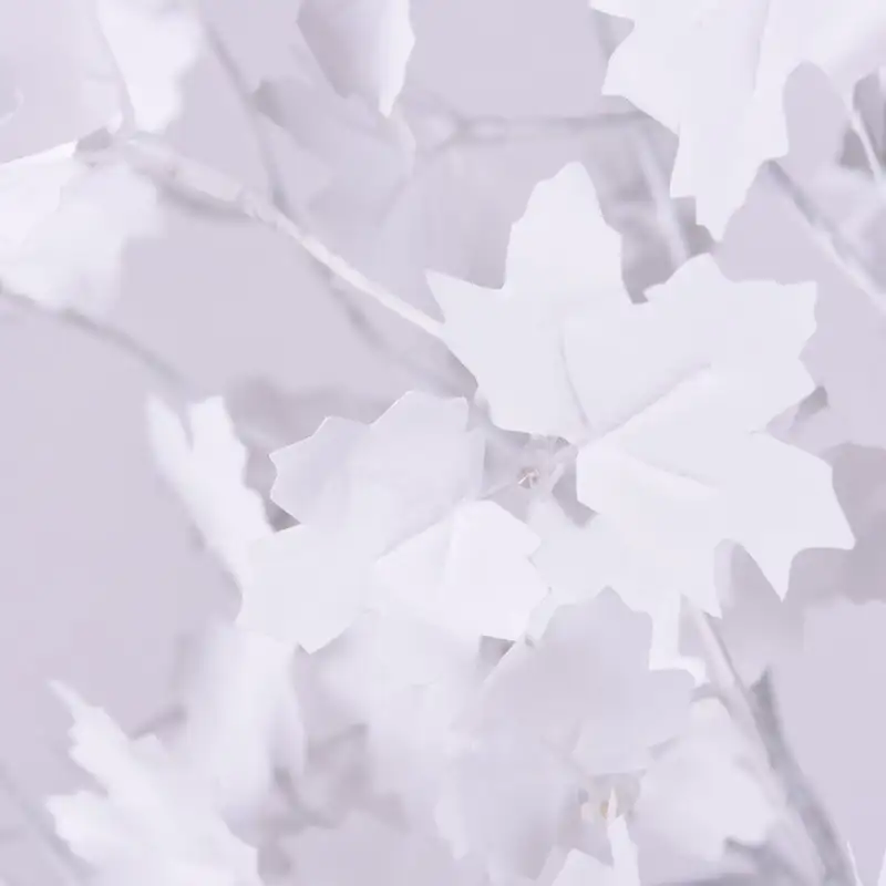 Copac decorativ sarbatori, Alb, iluminat 160 LED, 180 cm