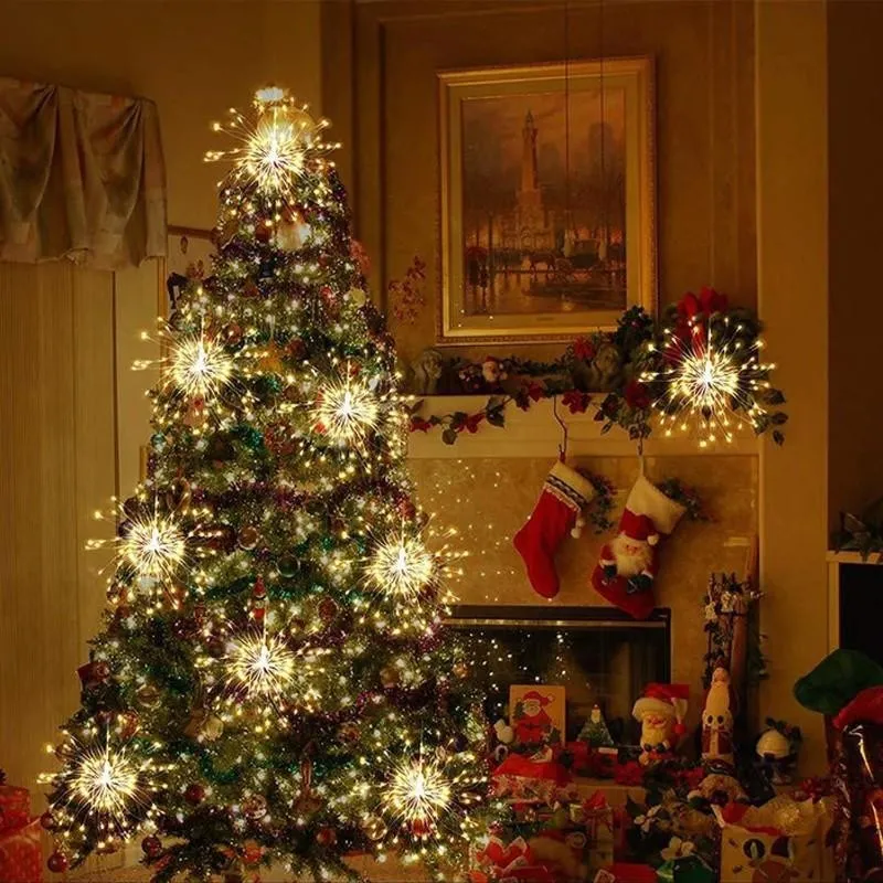 Instalatie tip artificii din cupru, 5 buc x 100