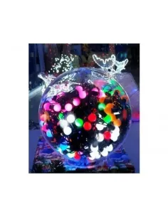 Instalatie multicolora cu globulete, 50 bulbi cherry red-mag.ro 2