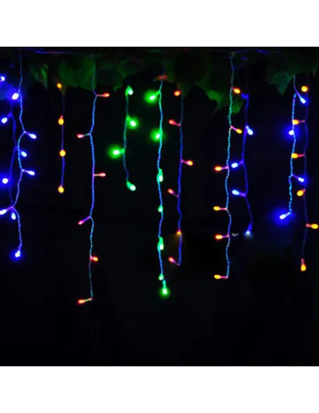 Instalatie 4 metri, 100 LED-uri tip turturi, franjuri, Craciun