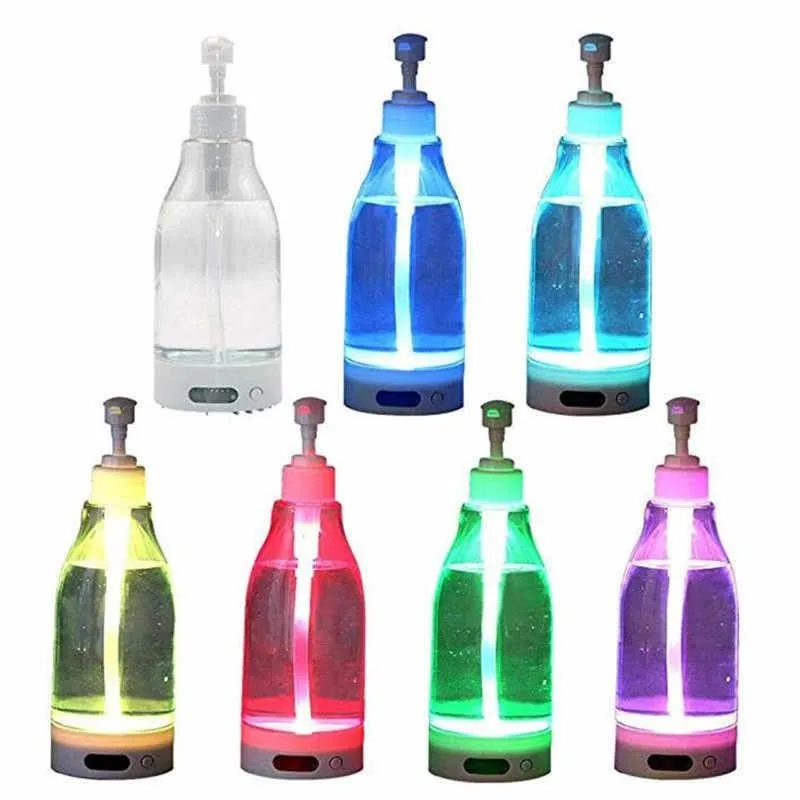 Dozator de sapun cu lumina LED, 400 ml, senor de miscare