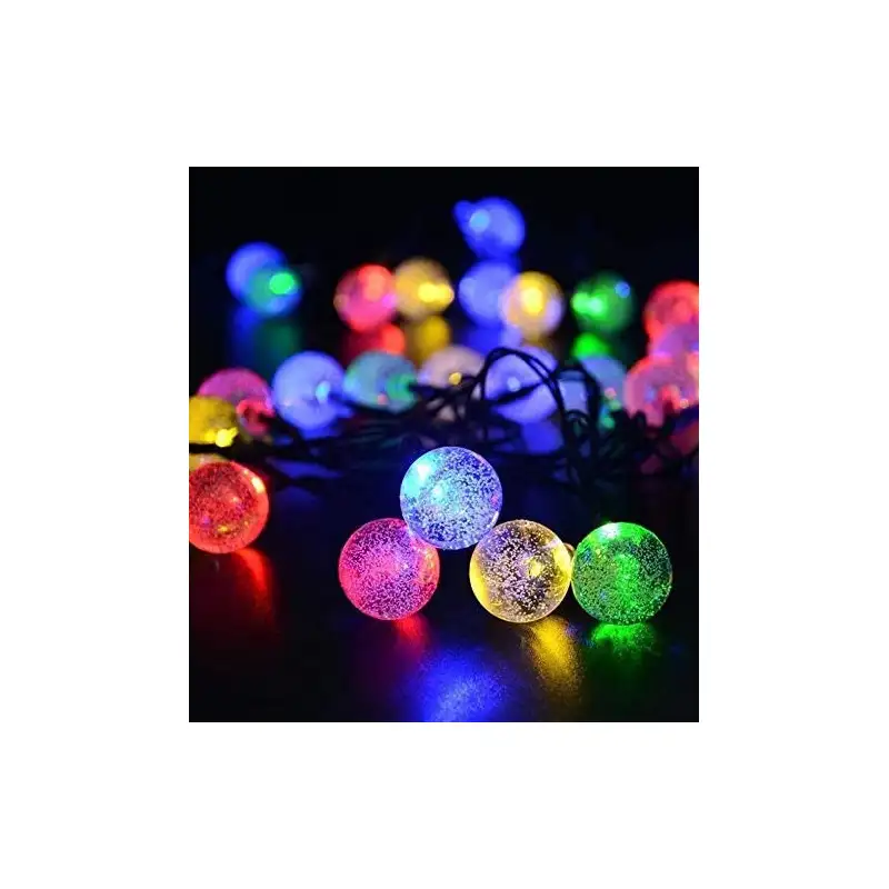 Ghirlanda lumioasa cu incarcare solara, 40 led,multicolora