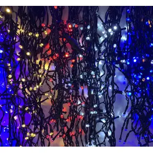 Instalatie exterior 5m turturi/franjuri 120 led, multicolor 2