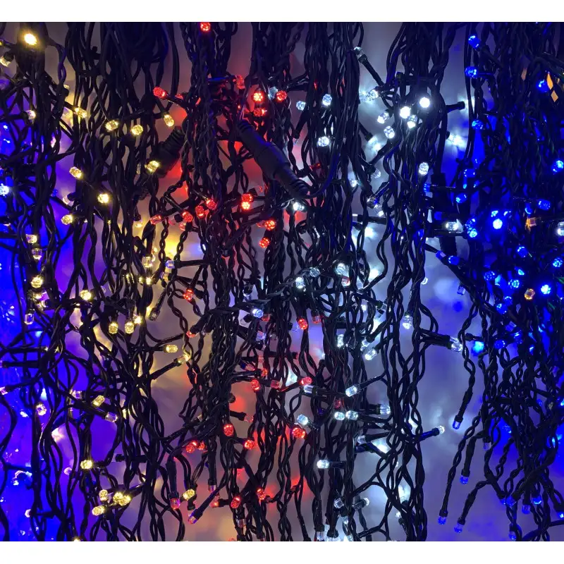 Instalatie exterior 5,5m franjuri ingali,120 led-uri