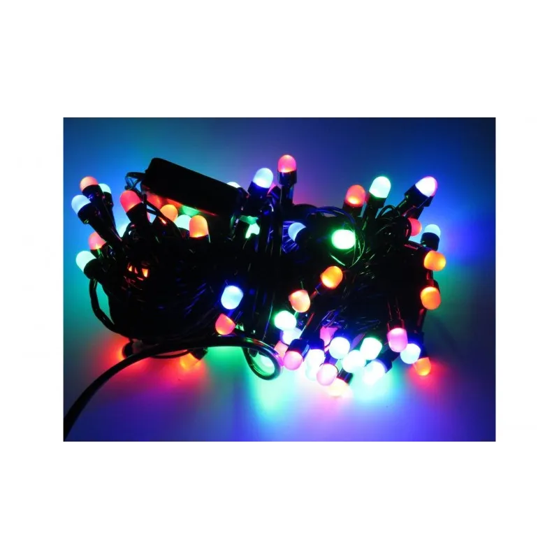 Instalatie de Craciun, 10 m, Liniara, diverse culori, 100