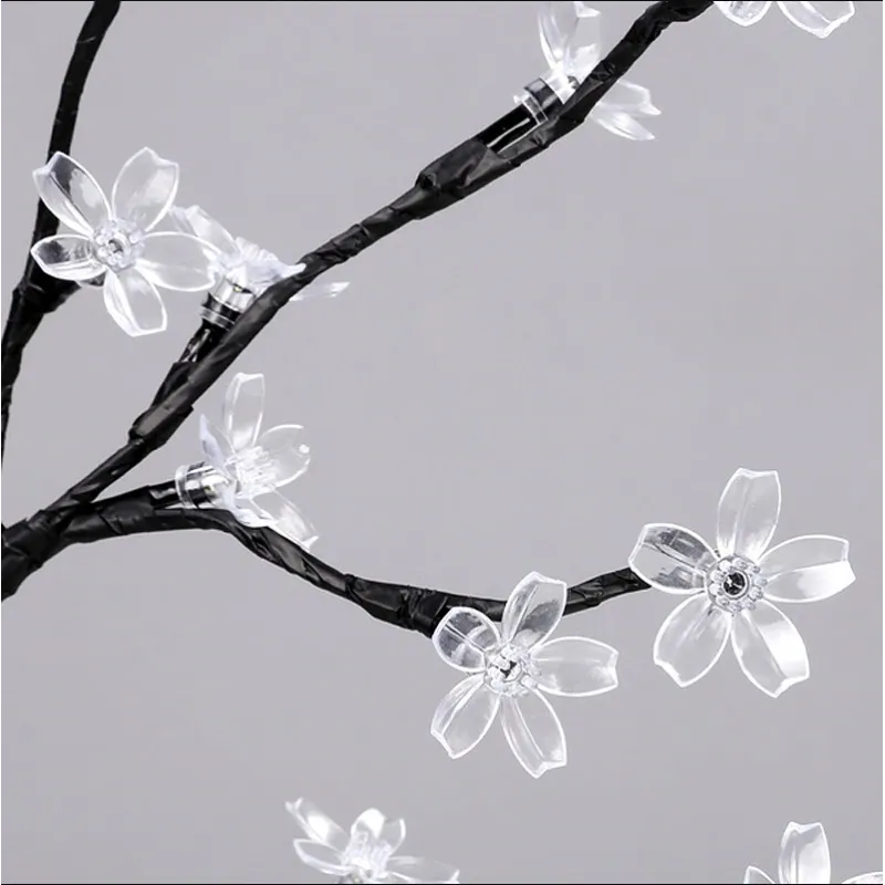 Copacel de Craciun, 36 LED Cherry, Blossom Bonsai, lumina rece