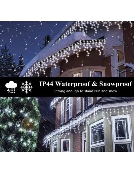 Instalatie 8 metri, ALBASTRU, 200 LED-uri tip turturi