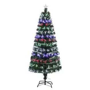 Brad articifial cu fibra optica, 150cm, multicolor red-mag.ro