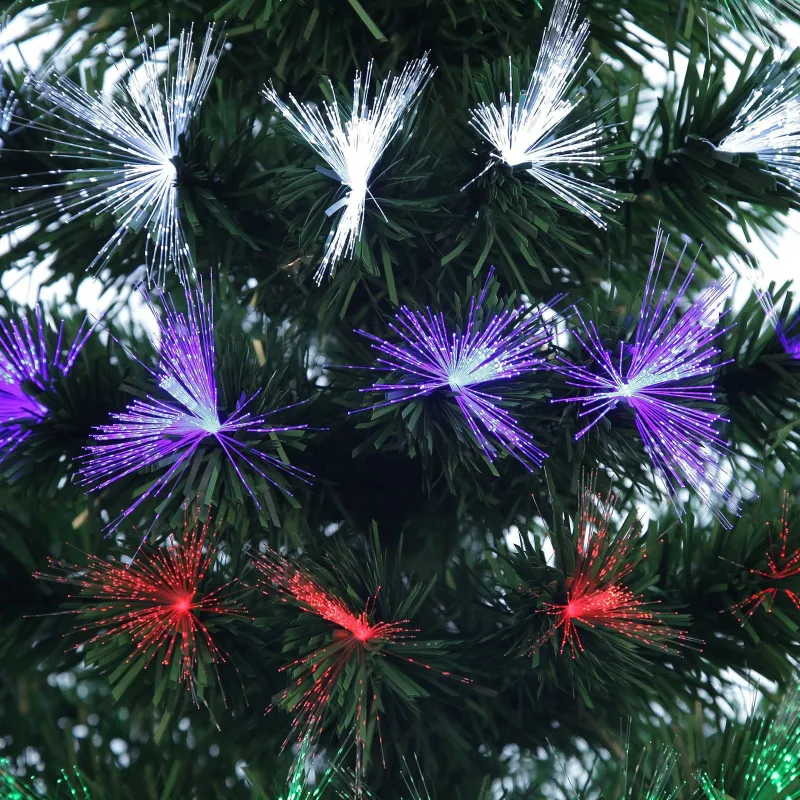 Brad articifial cu fibra optica, 150cm, multicolor red-mag.ro