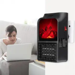 Aeroterma portabila Flame Heater cu telecomanda si Display 2