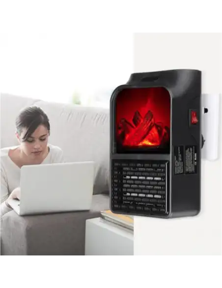 Aeroterma portabila Flame Heater cu telecomanda si Display